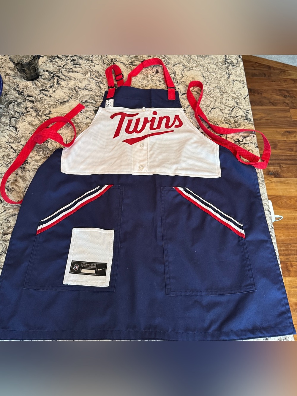 Minnesota Twins Navy & White Baseball Apron with Red Accents - Nike